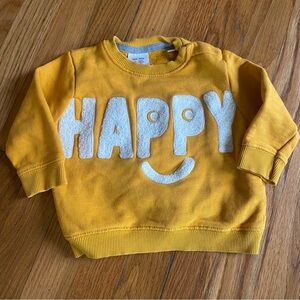 Zara Happy Crewneck Sweatshirt